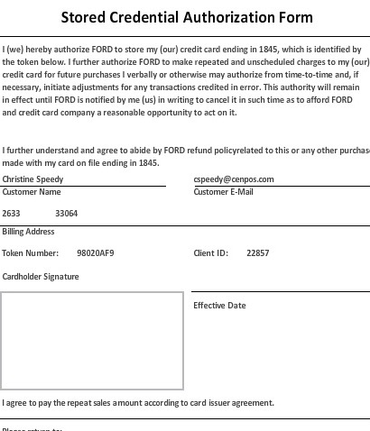 Visa Stored Credential Mandate Overview